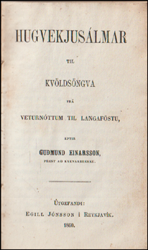 Hugvekjuslmar til kvldsngva fr veturnttum til langafstu # 84895