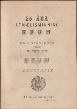 25 ra afmlisminning K.F.U.M # 84905