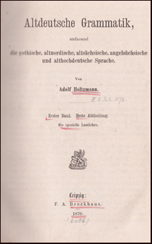 Altdeutsche Grammatik # 18962