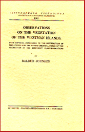 Observations on the vegetation of the Westmann Island # 5239