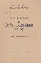 Um dmstrf  Landsyfirrttinum 1811  1832 # 80030