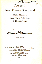 Course in Isaac Pitman Shorthand # 10016