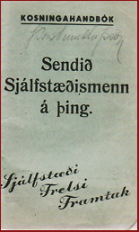 Handbk Alingiskosninganna 18. oktber 1942 # 12109