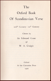 The Oxford book of Scandinavian verse # 14722