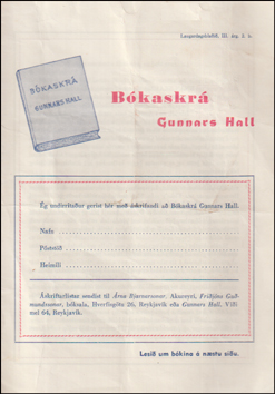 Bkaskr Gunnars Hall # 86048