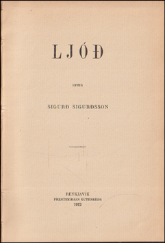 Lj eftir Sigur Sigursson # 86454