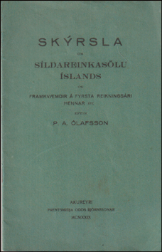 Skrsla um Sldareinkaslu slands I-III # 88154