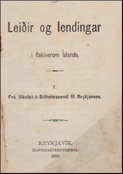 Leiir og lendingar  fiskiverum slands I # 88621