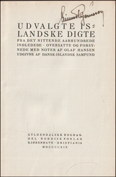 Udvalgte islandske digte fra det nittende aarhundrede # 88649