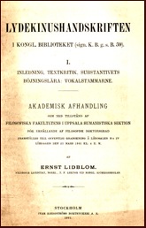 Lydekinushandskriften i Kongl. biblioteket (sign. K. B. g. s. B. 59 ) # 13769